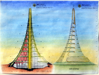 Illustration for article titled These futuristic cities are housed inside a single, gigantic building